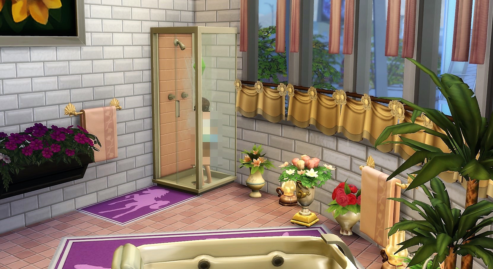 And also this young Lady is responsible for the design of her bathroom.
