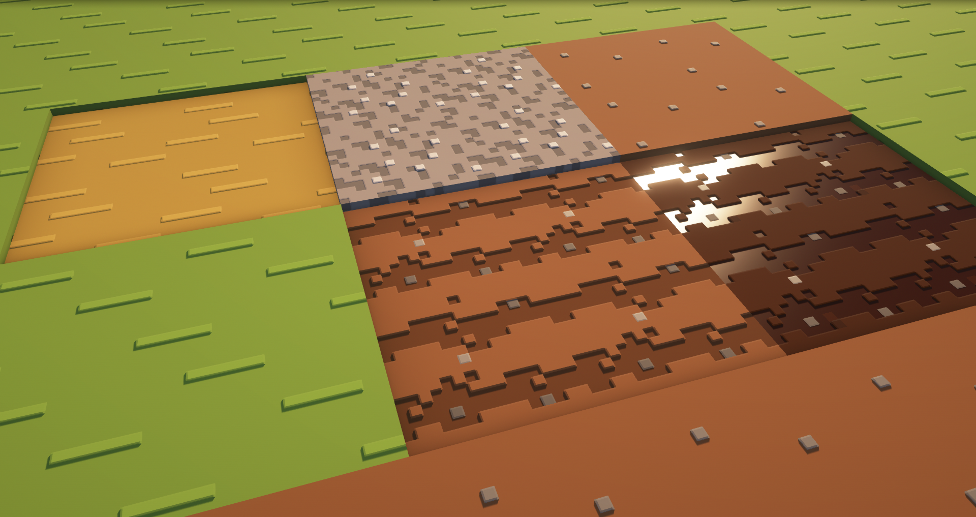 Dirt based blocks