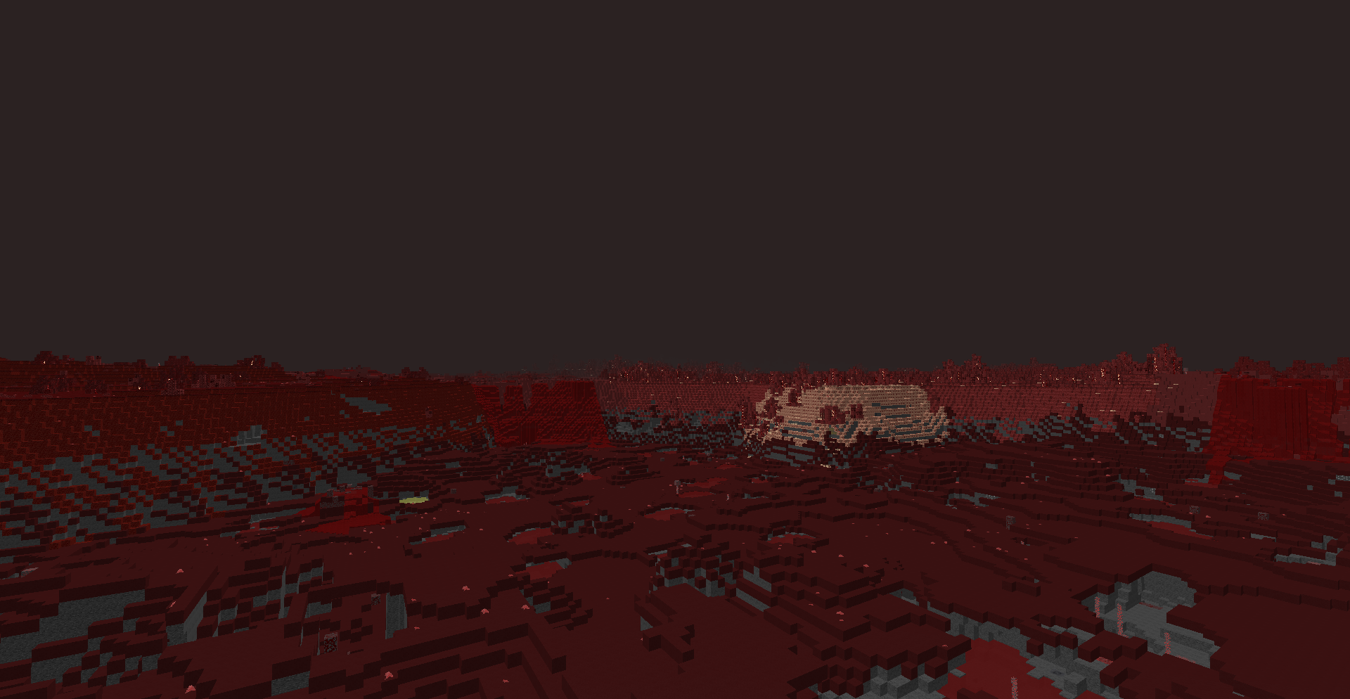 A simple view of the vast world and its biomes.