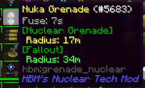 Nuclear grenades
