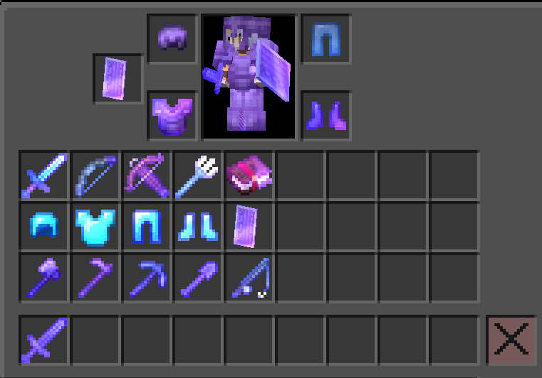 Purple XP Bar and Enchantment Glint - Screenshots - Minecraft Resource ...