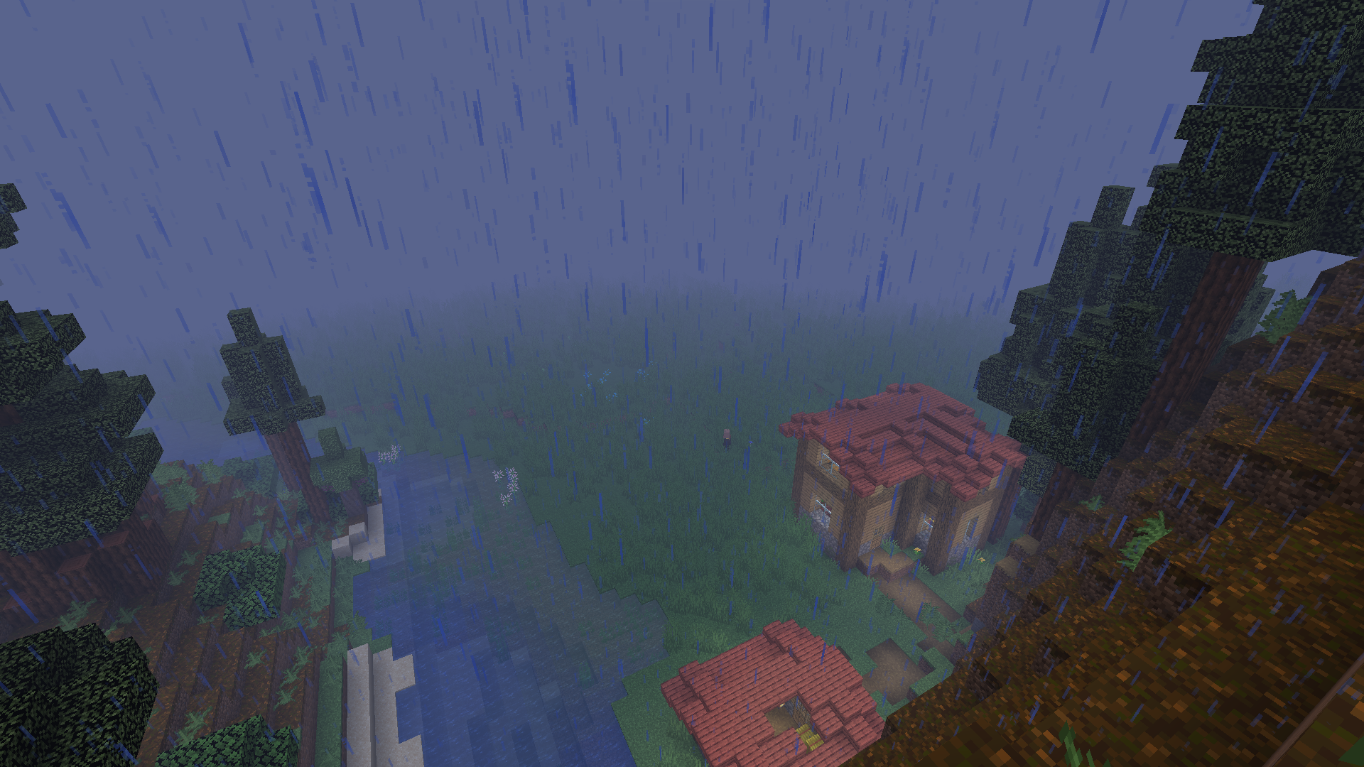 Although its Wet he is still Outside