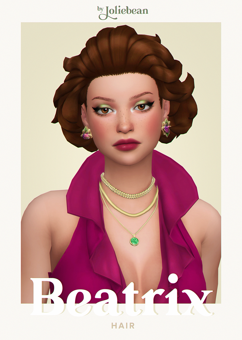 Beatrix Hair - The Sims 4 Create a Sim - CurseForge