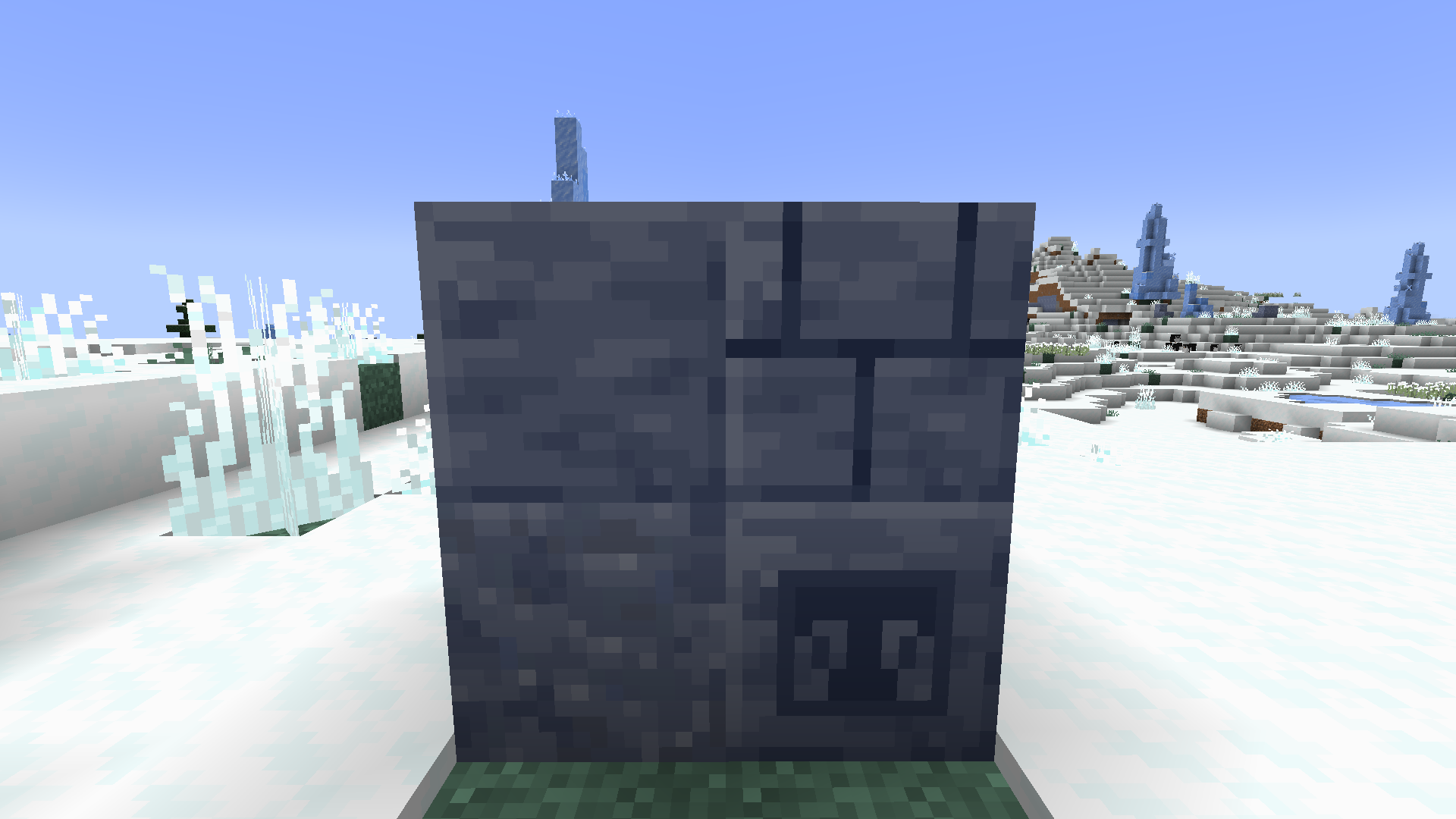 Kyanite is a new stone block found specifically in snowy biomes. It can be crafted into polished, chiseled, and brick variants.