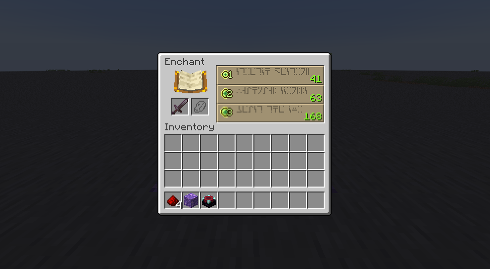 custom enchanting block result