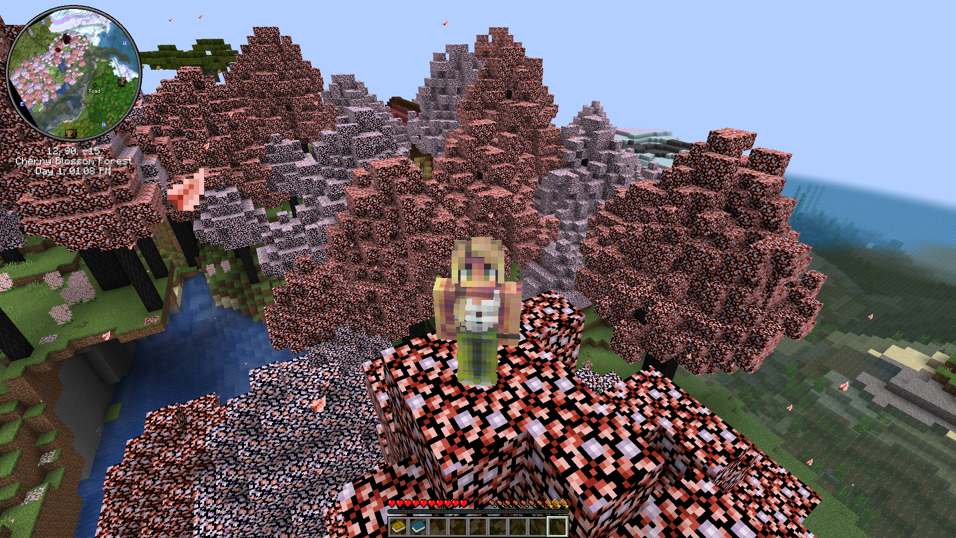Worldgen enhanced with Oh The Biomes You'll go, William Wythers Overhauled Overworld, Biome Makeover, and The Graveyard Biomes