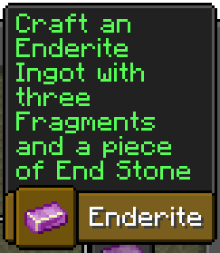 Enderite Ingot Advancement