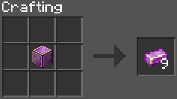 Enderite Block to Enderite Ingots