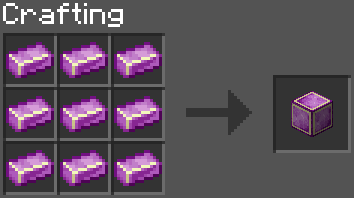 Enderite Ingots to Enderite Block