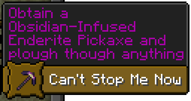 Obsidian-Infused Enderite Pickaxe Advancement