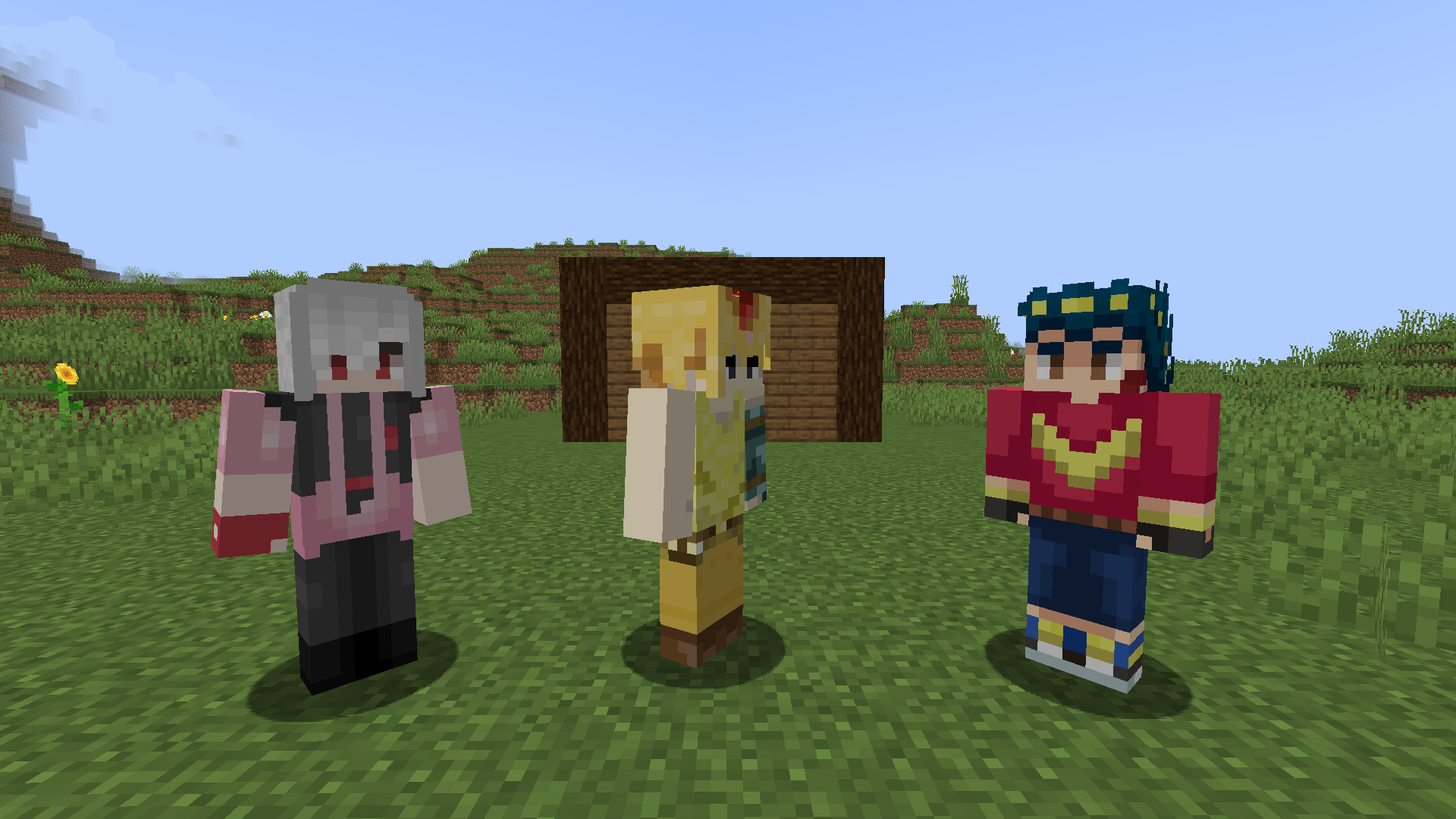 The three bosses in the mod so far!