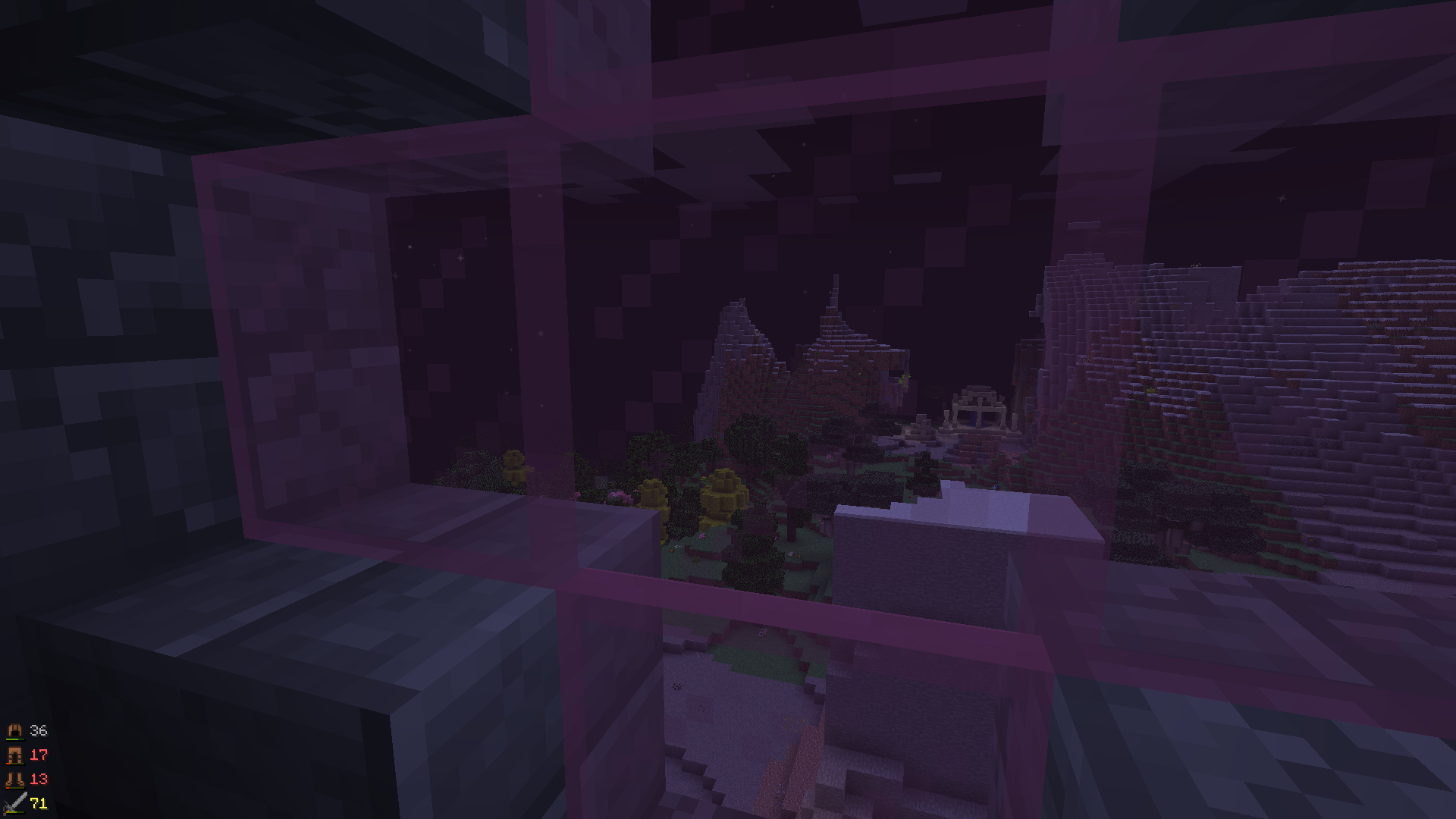From inside the mystery tower