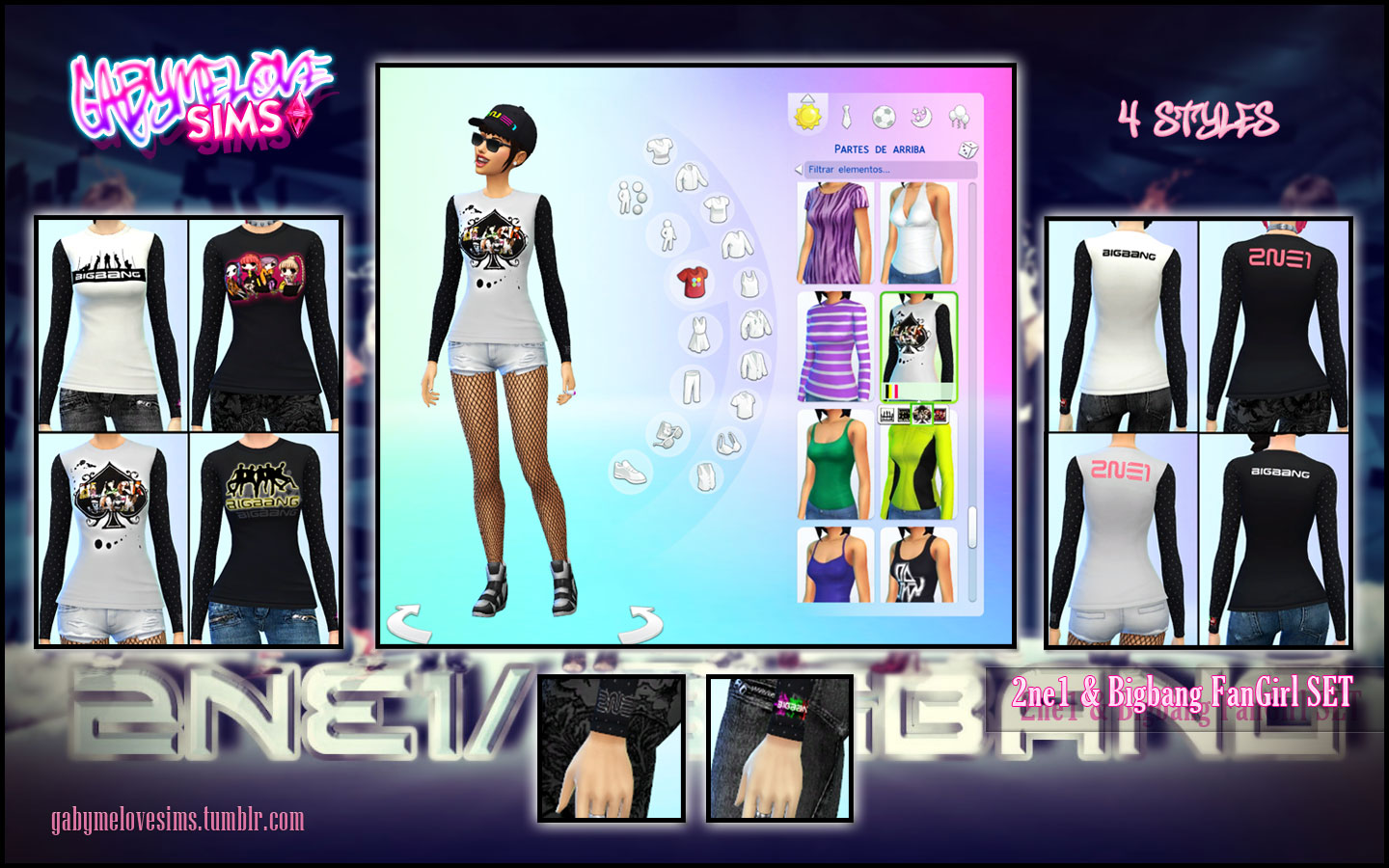 2ne1 & Bigbang Fan clothes set B