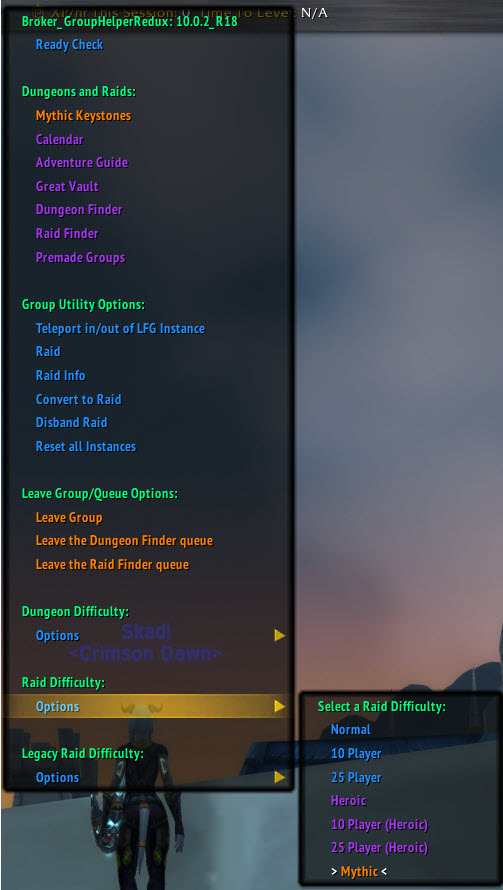 Dropdown-Raid-Difficulty