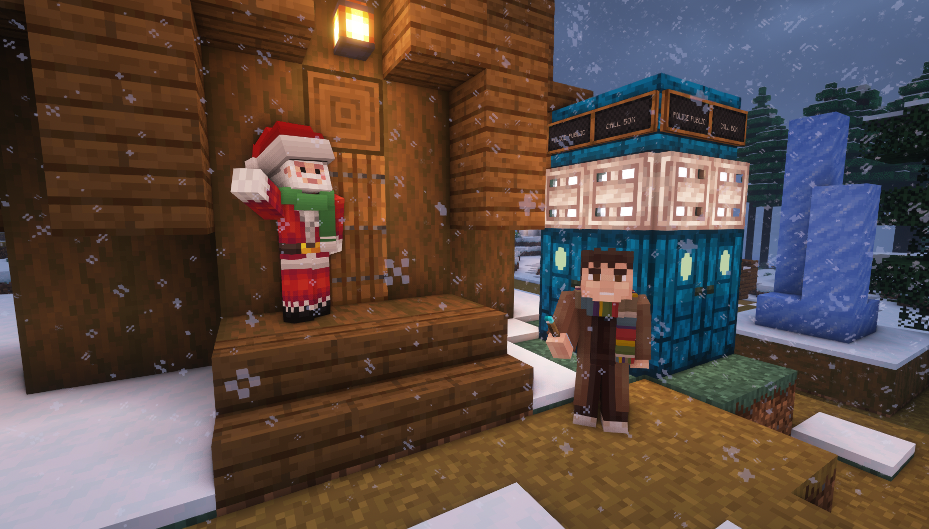 Winter Update: Santa Hat and Stylish Winter Scarf! (Plus a bonus colour scheme for Tom Baker's Doctor Who scarf!