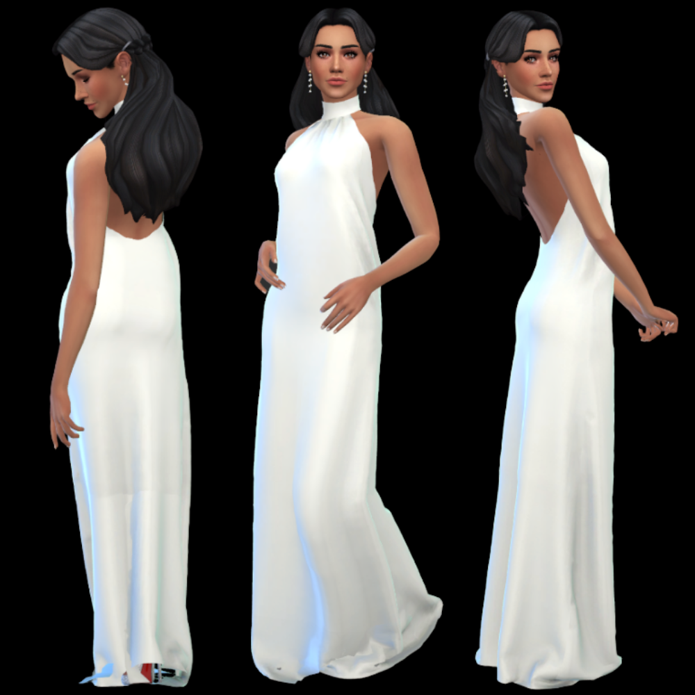 Meghan Halter Dress - The Sims 4 Create a Sim - CurseForge