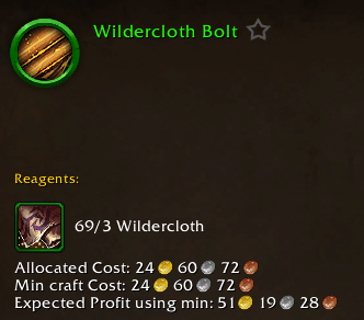 SGT Craft Cost