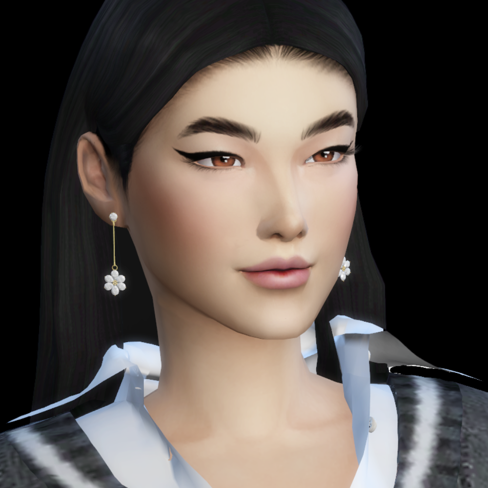 Luna Flower Earrings - The Sims 4 Create a Sim - CurseForge