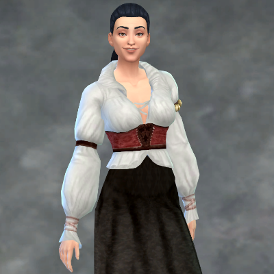 TSM Courtesan Outfit Top Separated + Skirts