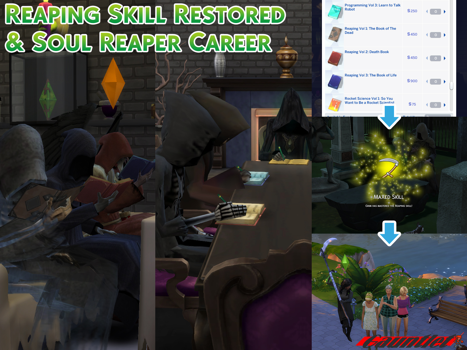 Reaping Skill + NPC Soul Reaper Career - The Sims 4 Mods - CurseForge