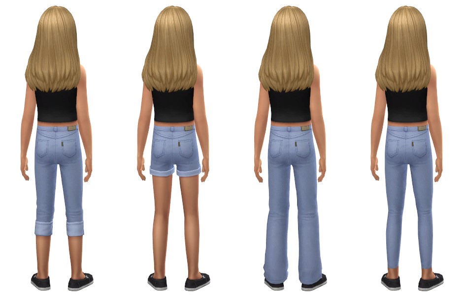 JEANS COLLECTION - kids set - The Sims 4 Create a Sim - CurseForge