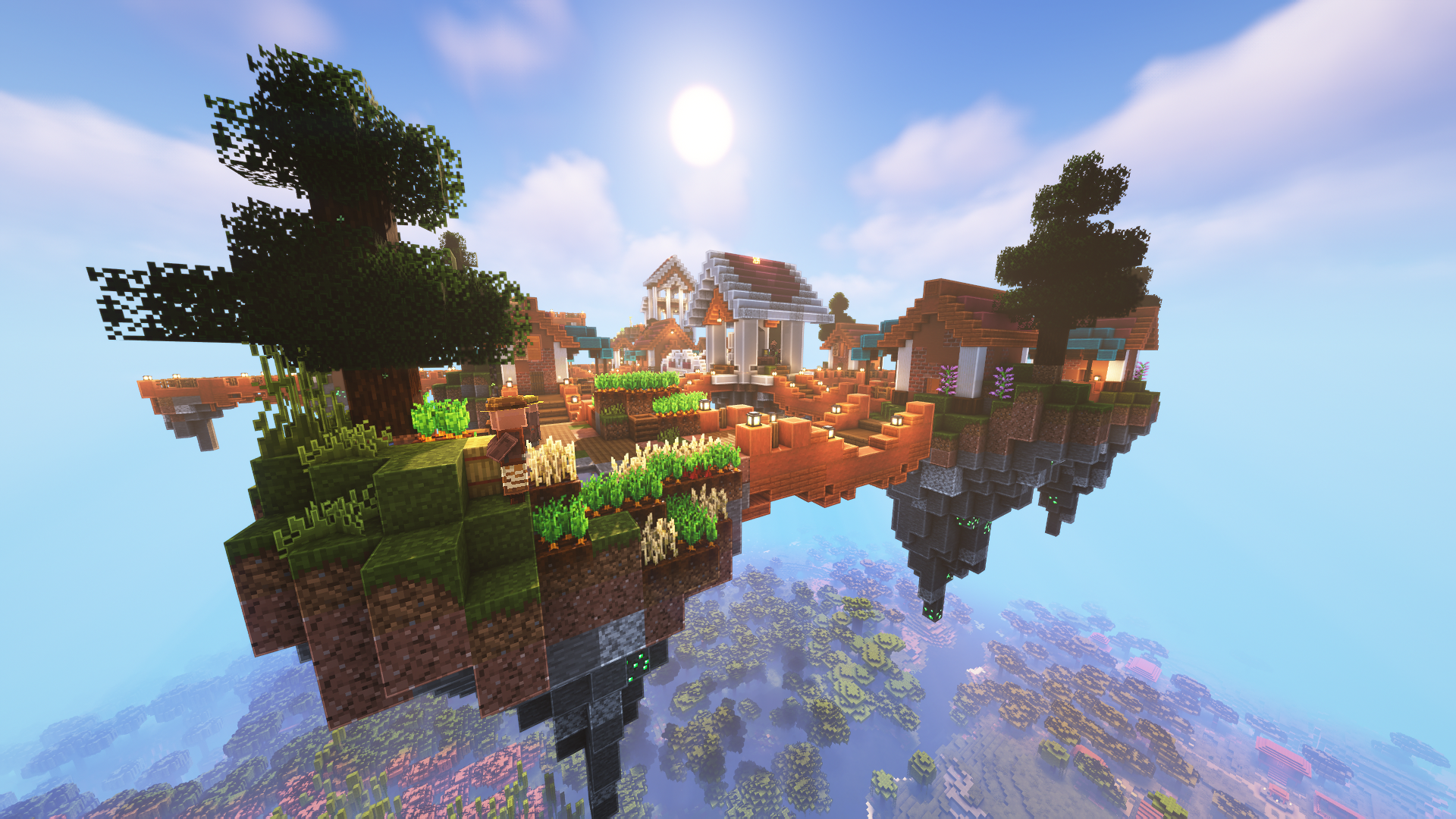 Sky Villages are just one thing you can find in this modpack!
