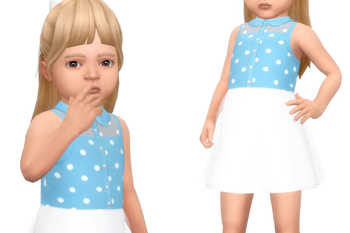 MARIE - toddler dress - The Sims 4 Create a Sim - CurseForge