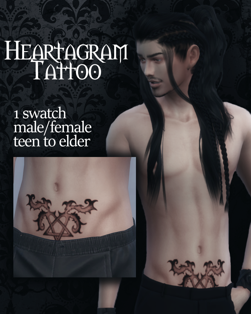 Gothic Tattoo - The Sims 4 Create a Sim - CurseForge