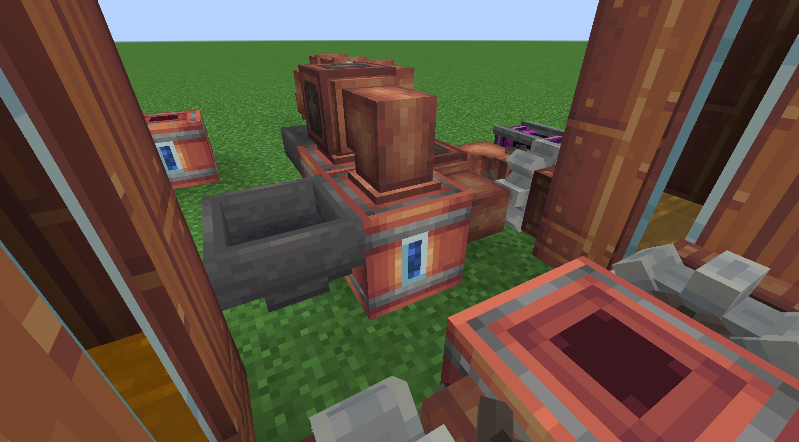 Introducing the Industrial Brewing Barrel! Simple Farming's Brewing Barrel, but automated!