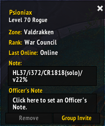 Guild Note Example