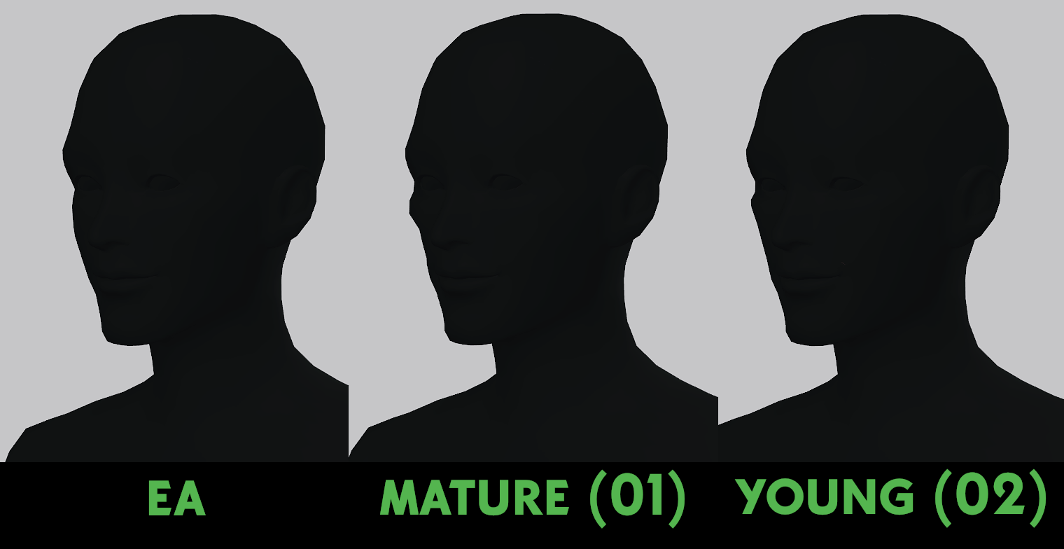 Male Face Presets Set 01 The Sims 4 Create A Sim Curseforge 