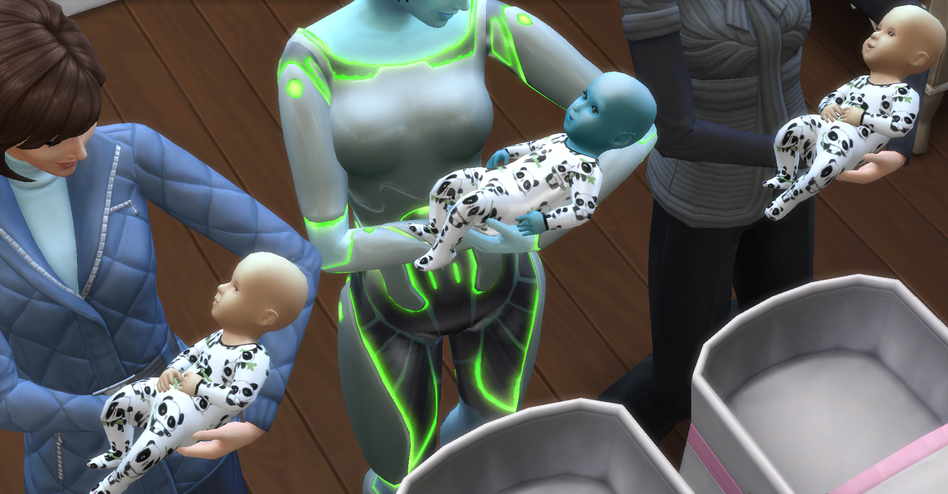 This is what the little panda babies outfit look like in game