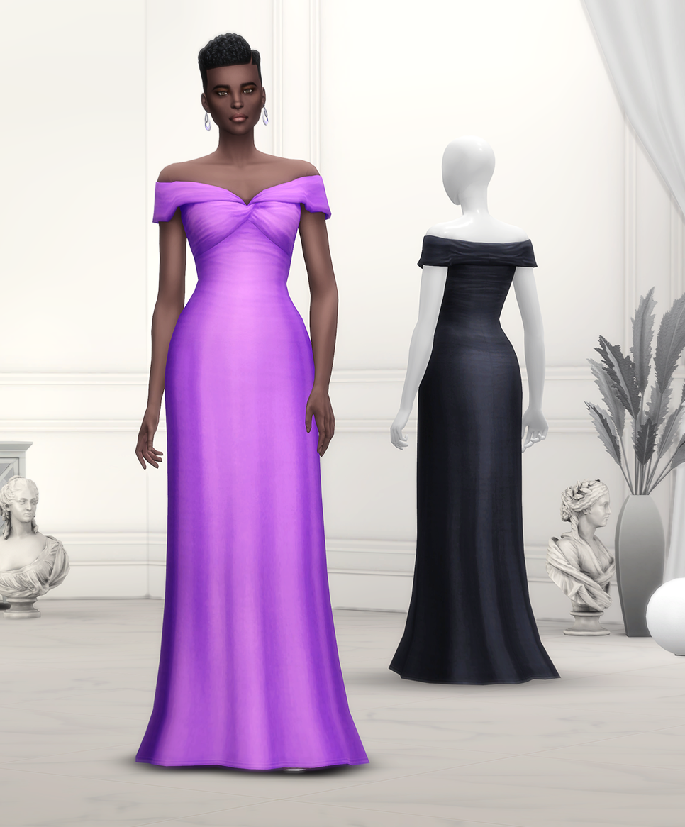 Bloome Gown II (without Flowers) - The Sims 4 Create a Sim - CurseForge