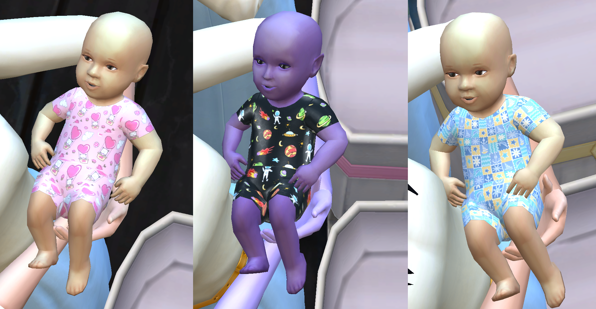 Short sleeve pj's baby outfit