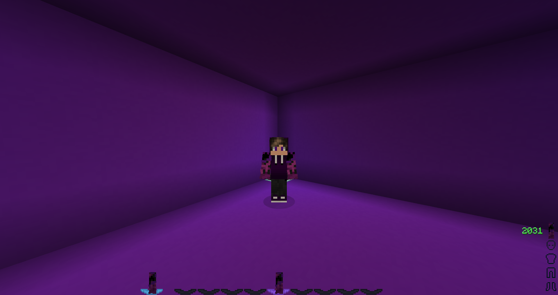 What the axe looks like in 1st person