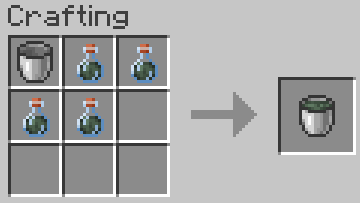 the recipe for the fluid bucket(s)