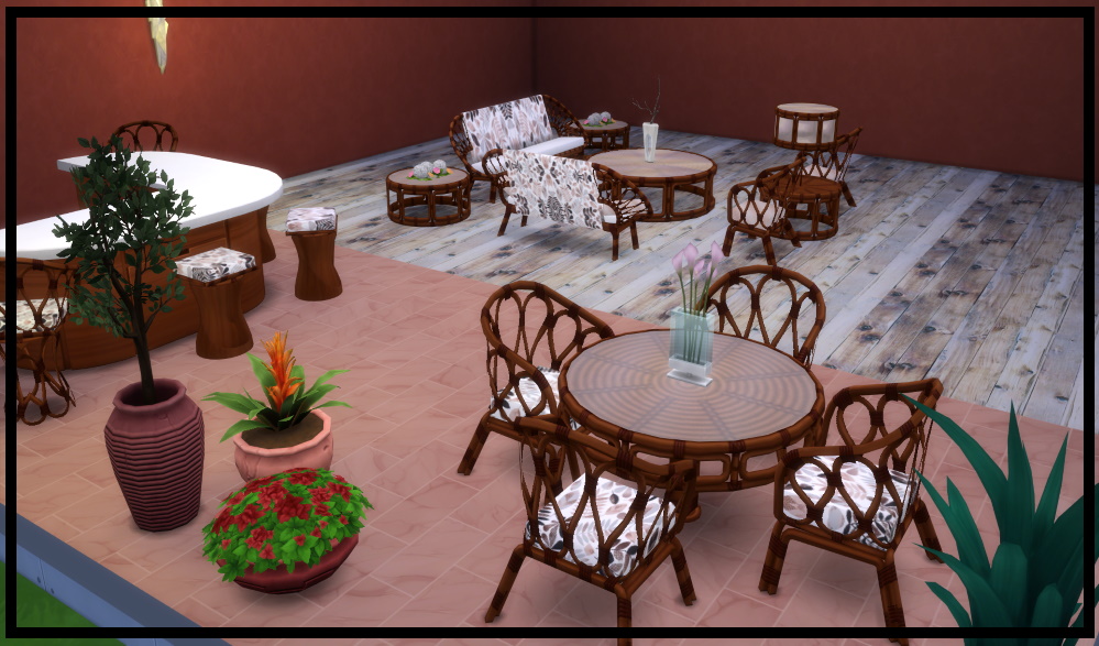 newluxurioussims4_Jackie's Island Living Wicker Set PT2 - Screenshots ...