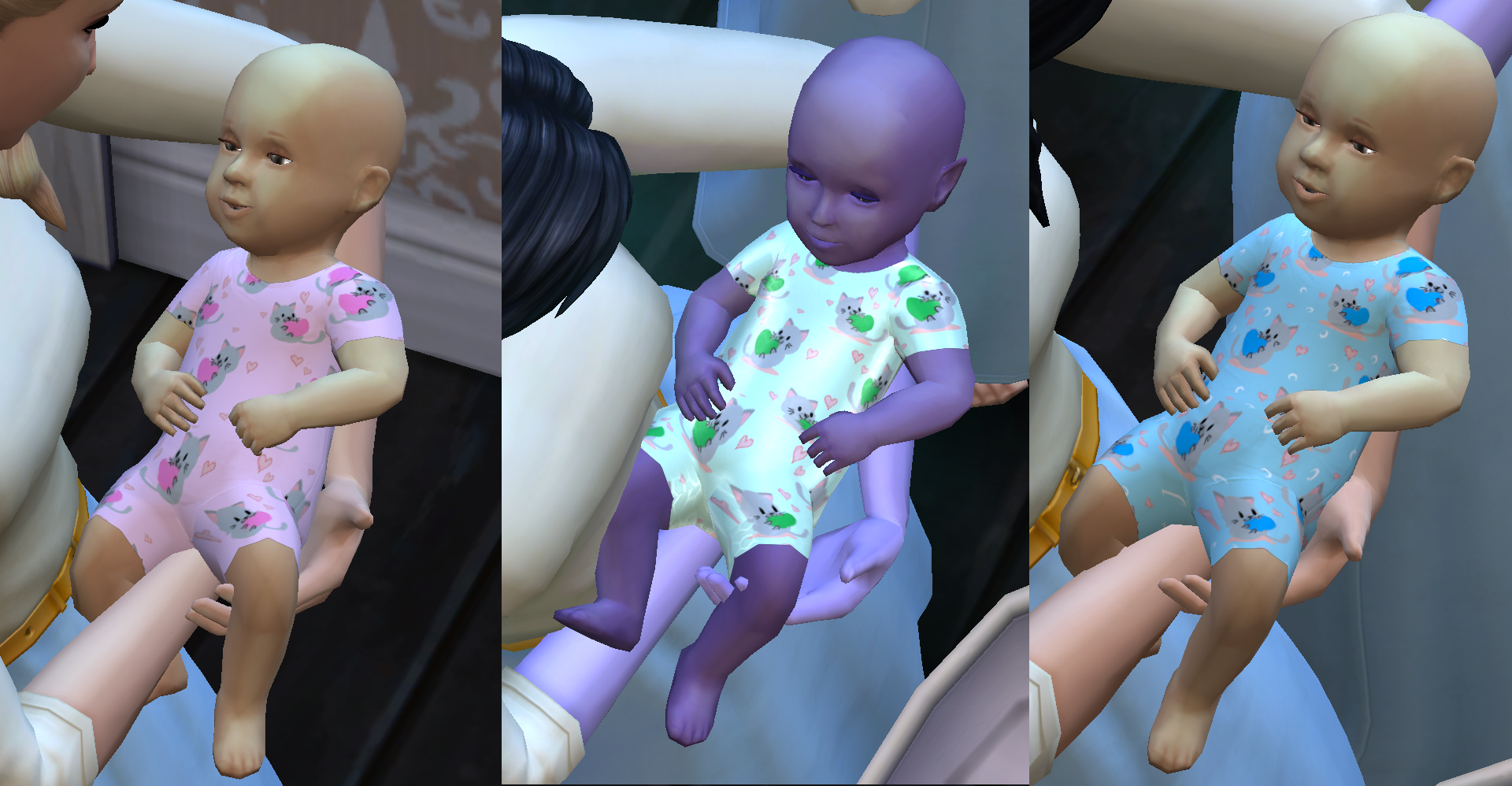 Kitten summer onesie baby outfit - The Sims 4 Mods - CurseForge