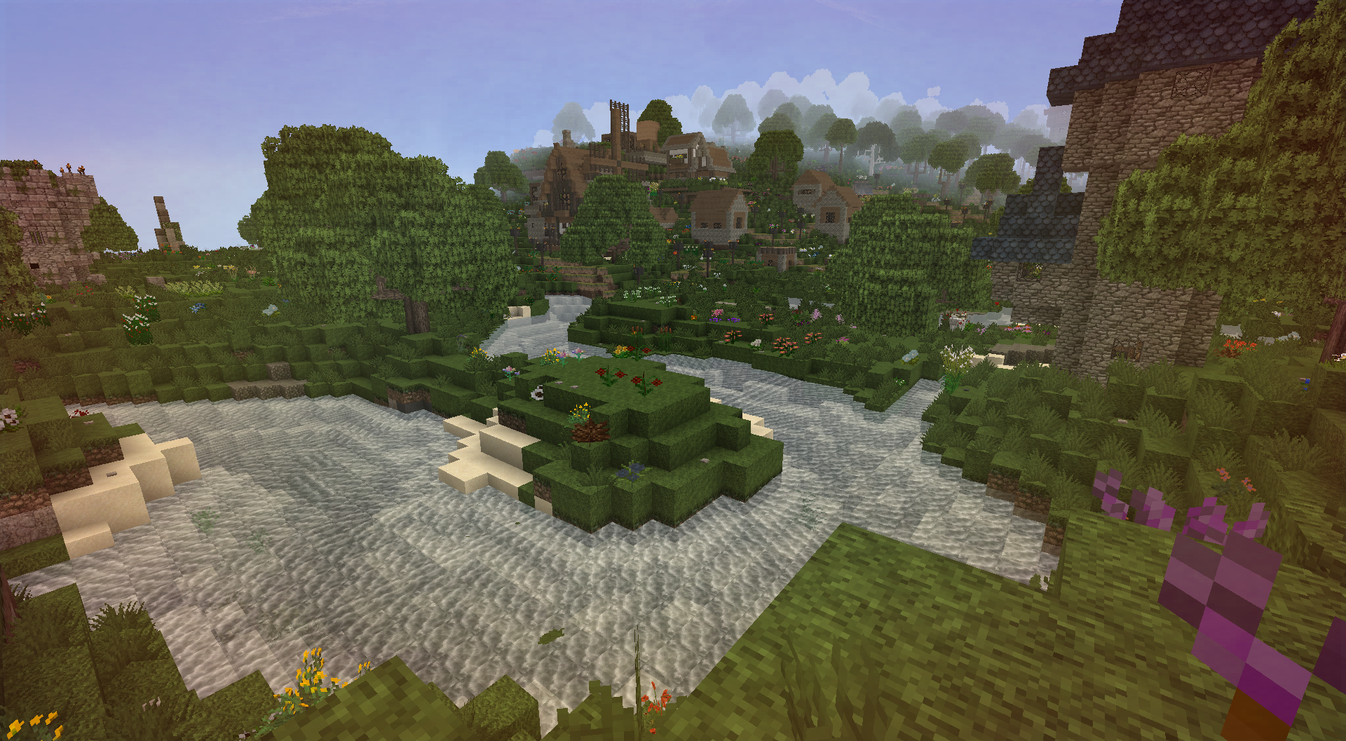 Village Generated Next to a River