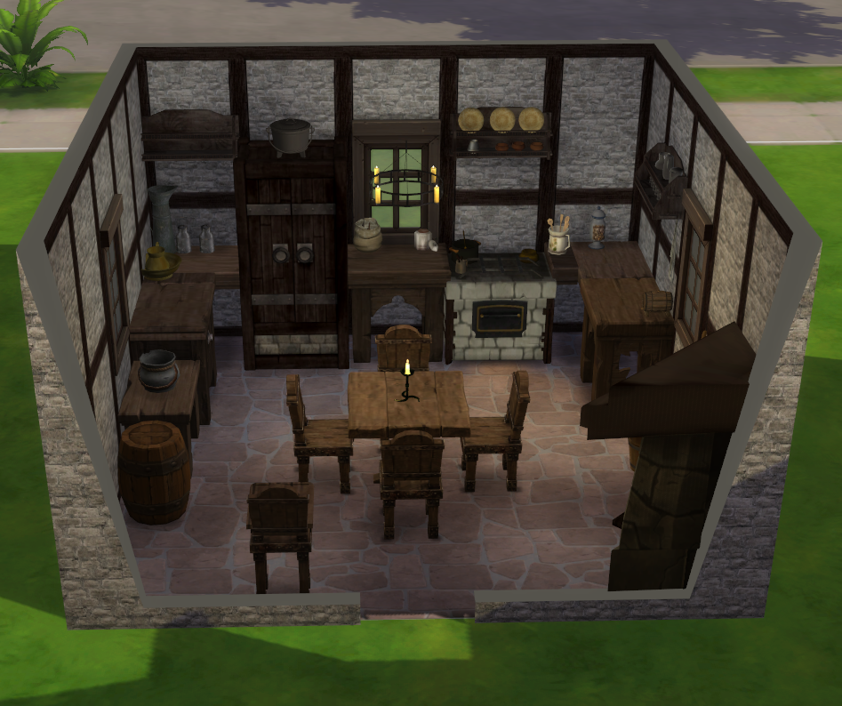 Medieval Kitchen The Sims 4 Rooms Lots CurseForge   Mk1 