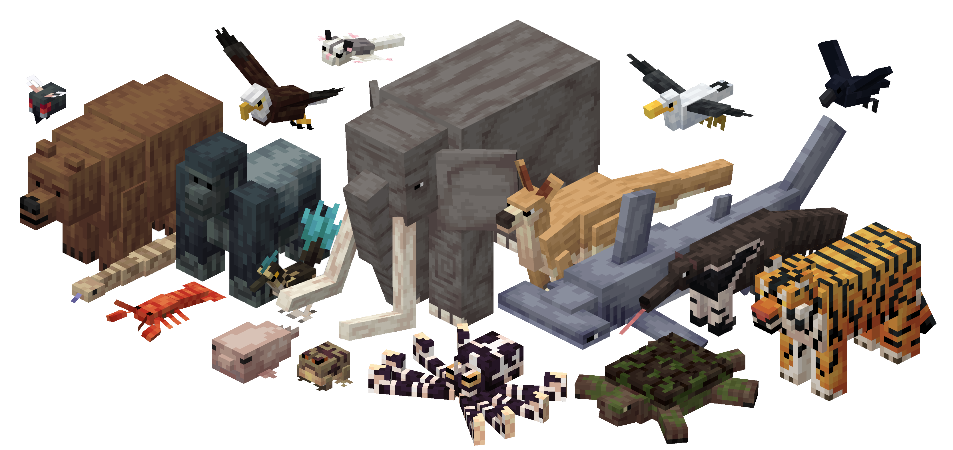New Mobs and Bosses from Alex's Mobs!
