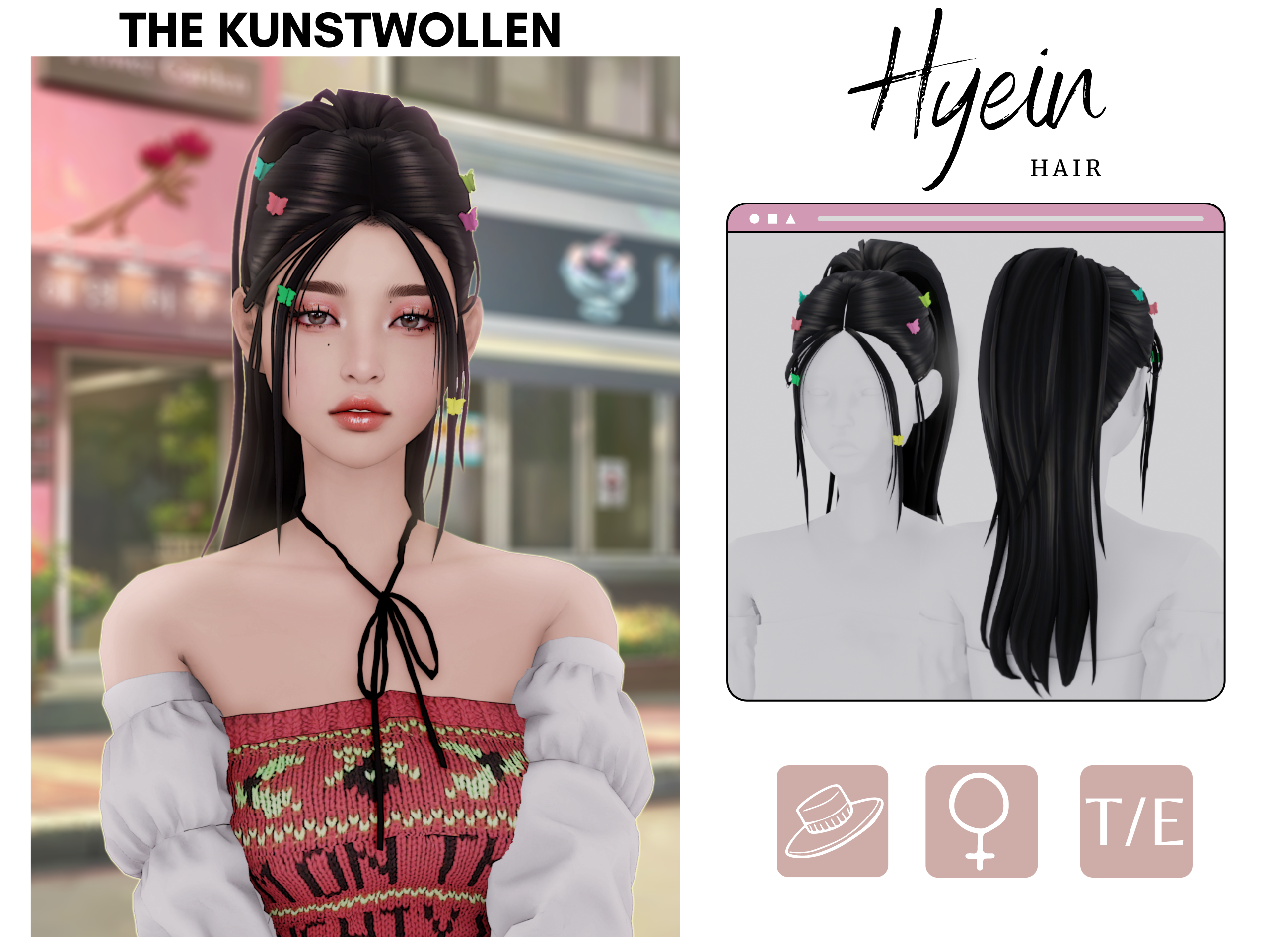 Hyein hair - The Sims 4 Create a Sim - CurseForge