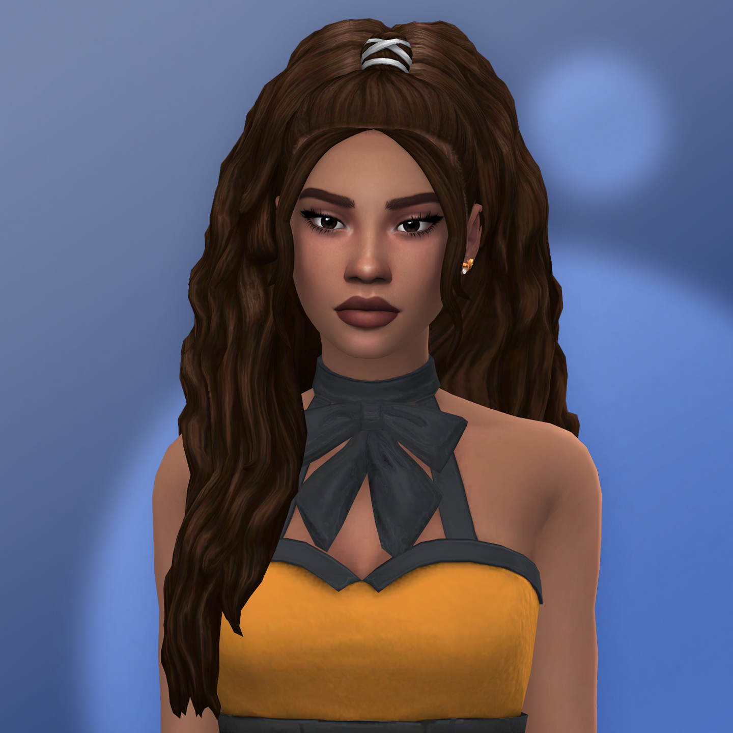 Qicc Naadiya Hair With Bangs The Sims 4 Create A Sim Curseforge