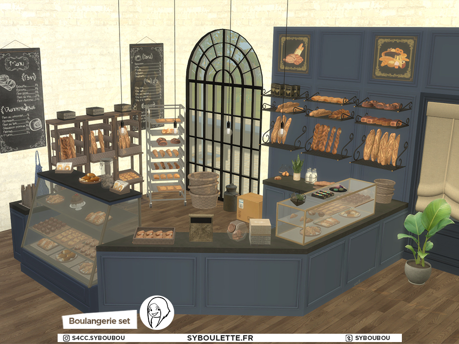 Boulangerie set part 2: The shop (2021) - The Sims 4 Build / Buy ...