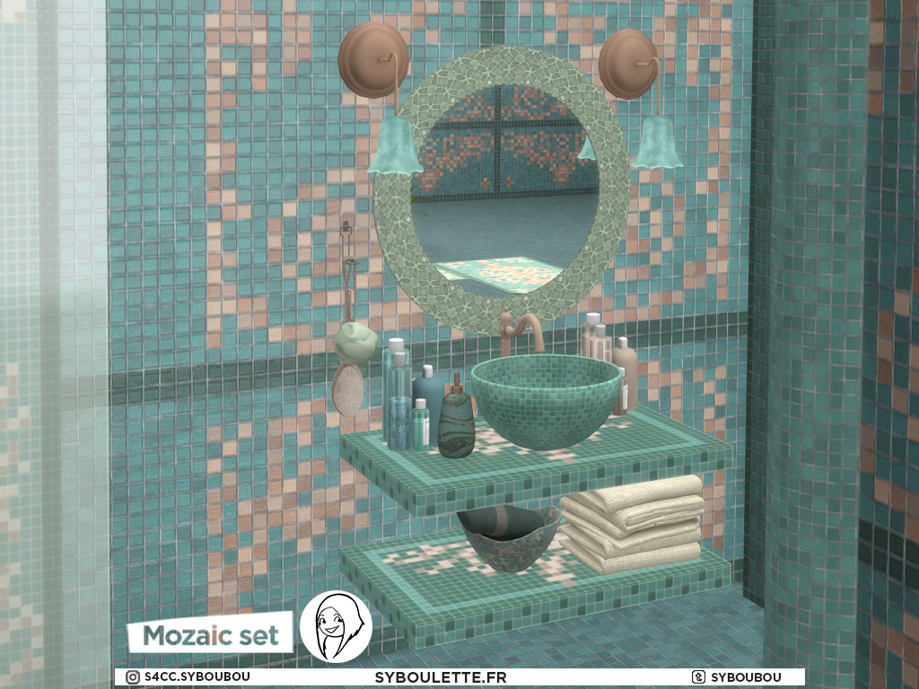 Mozaic bathroom set (2022) - The Sims 4 Build / Buy - CurseForge