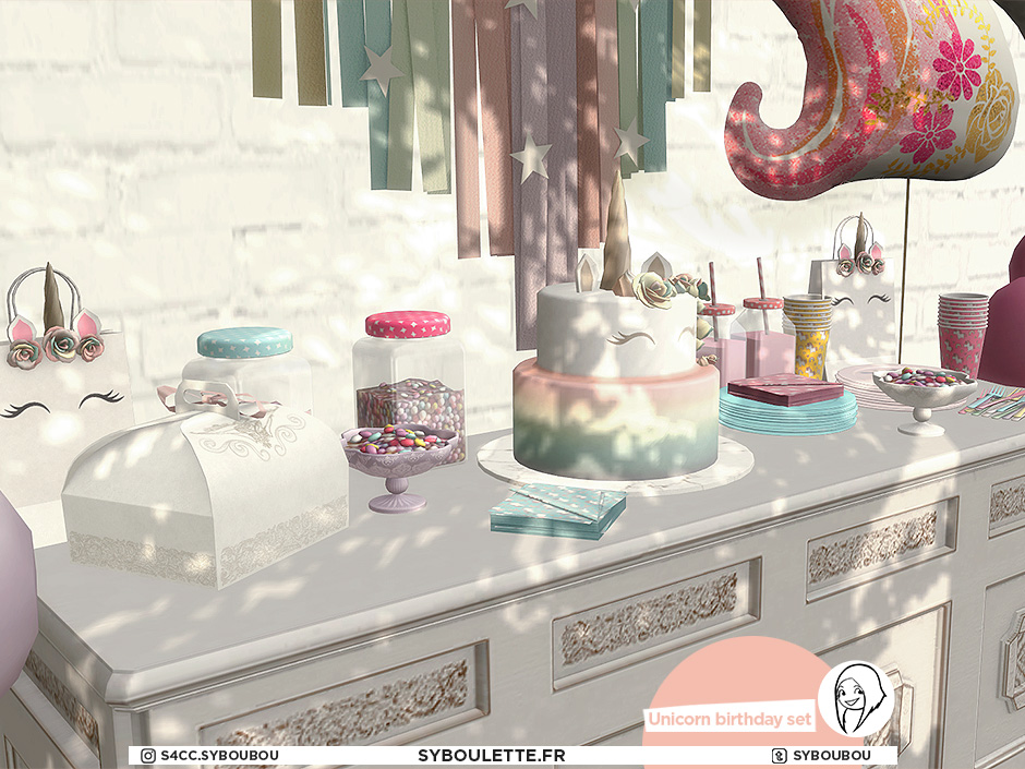 Unicorn birthday set (2022) - The Sims 4 Build / Buy - CurseForge