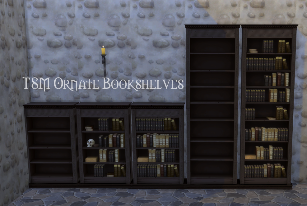 TSM Ornate Bookshelves The Sims 4 Build / Buy