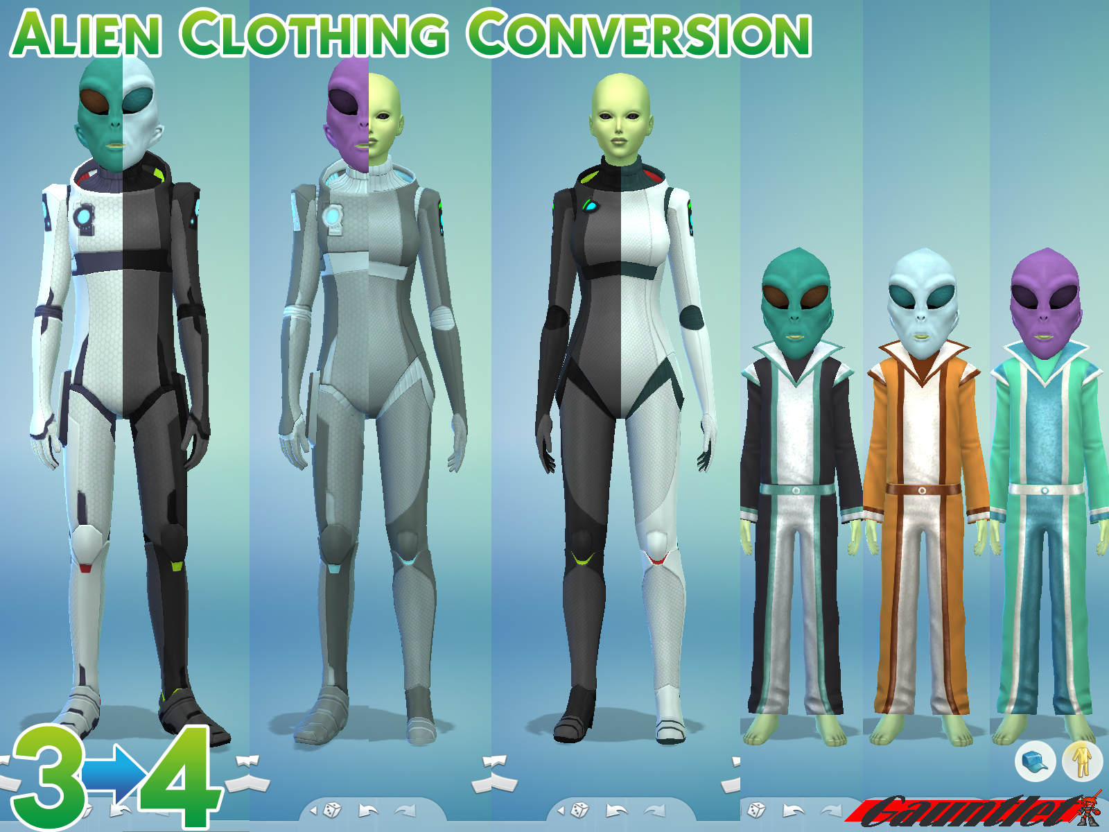 Alien Clothing Ts3 Conversion The Sims 4 Create A Sim Curseforge