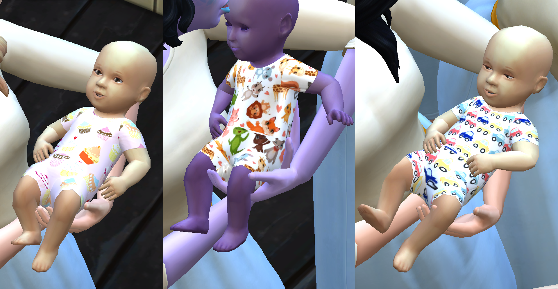 This is what the summer version of the pattern baby outfit will look like in your game