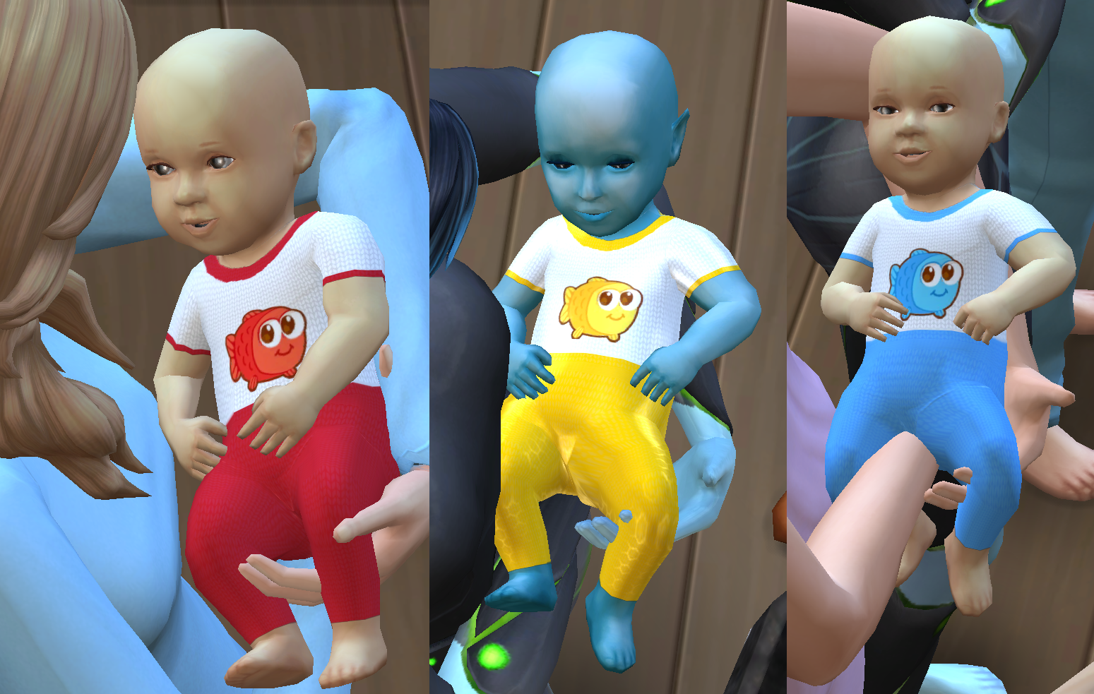 Fishies baby outfit - Screenshots - The Sims 4 Mods - CurseForge